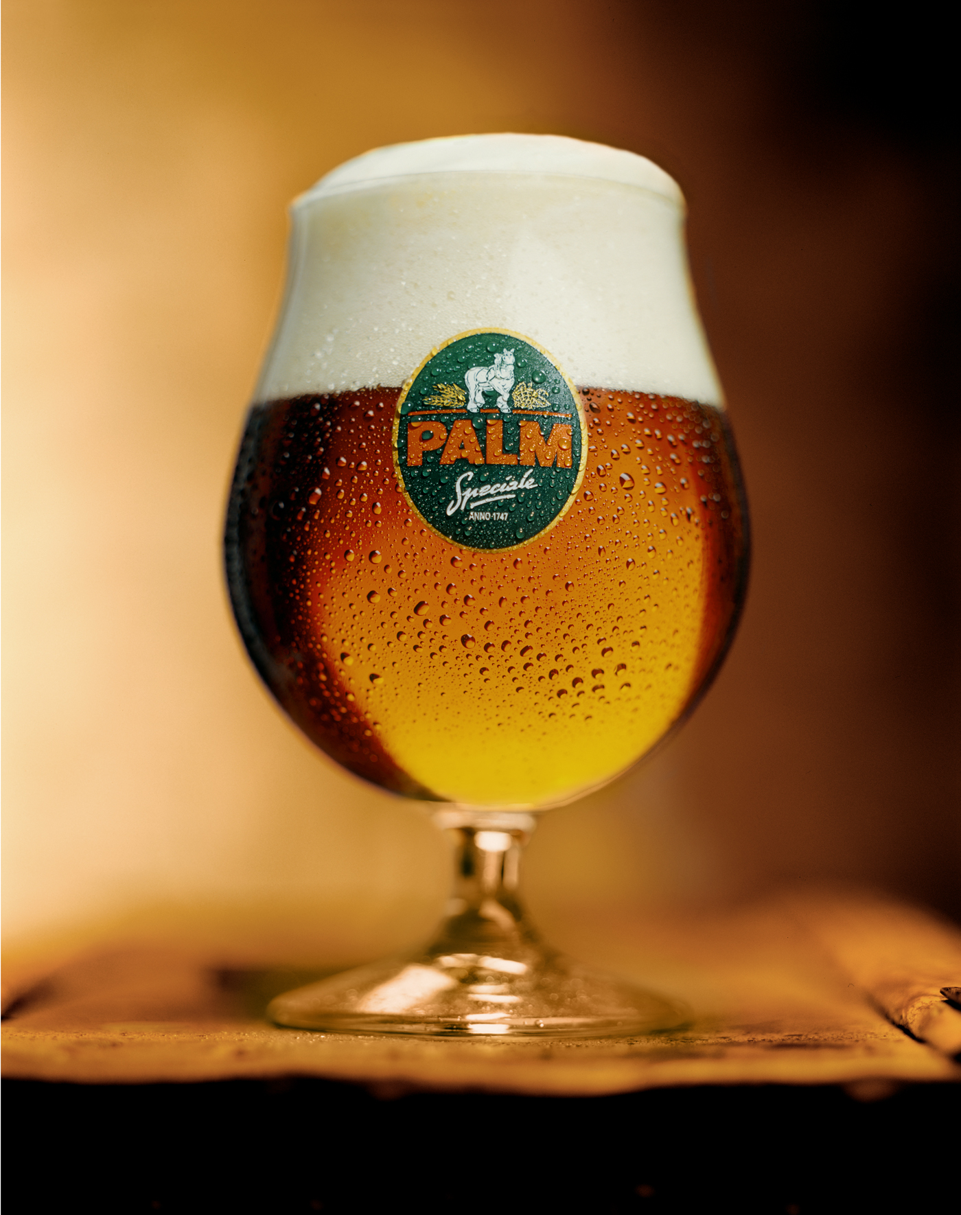 P palm beer glass
