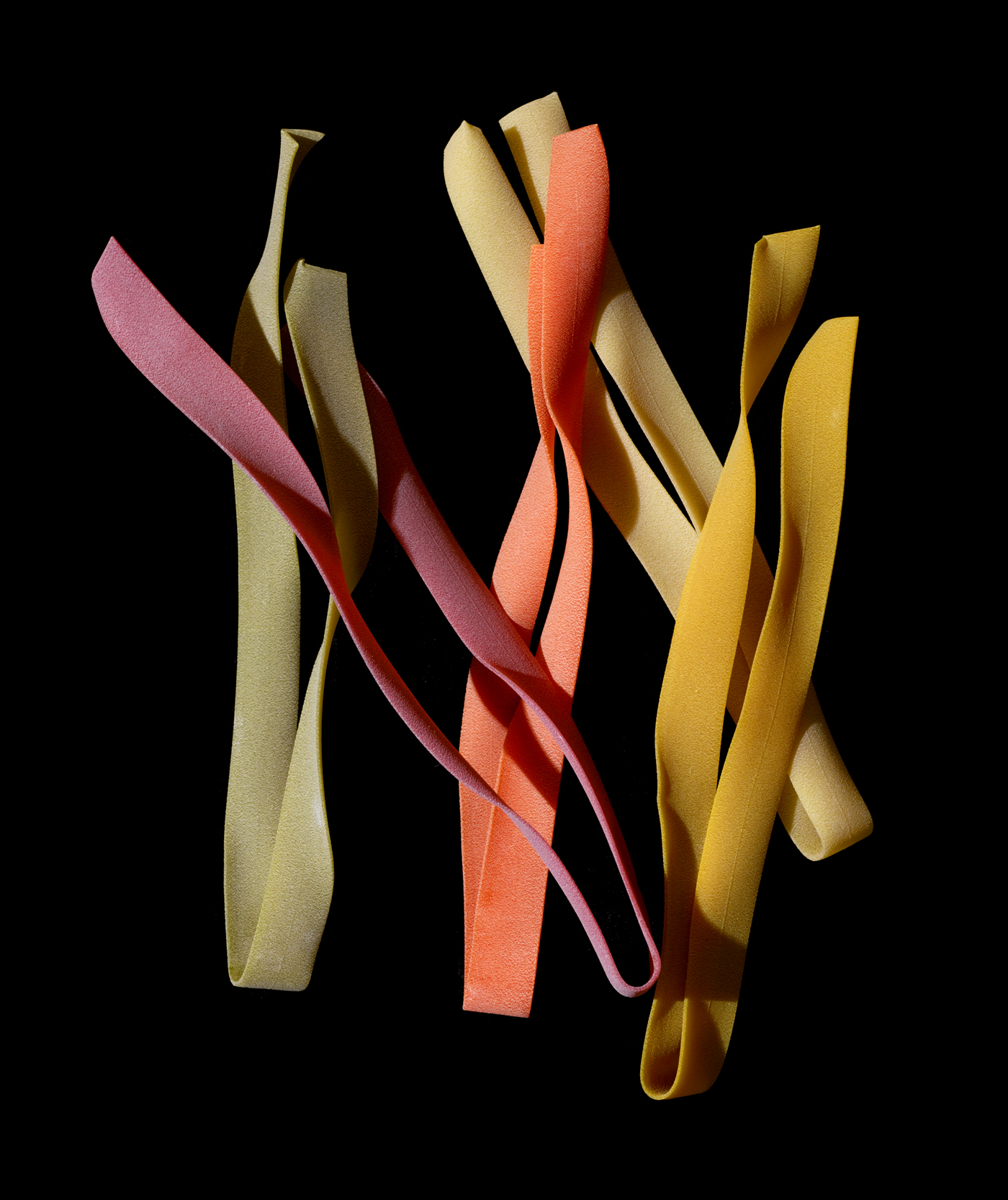 v Colored pasta