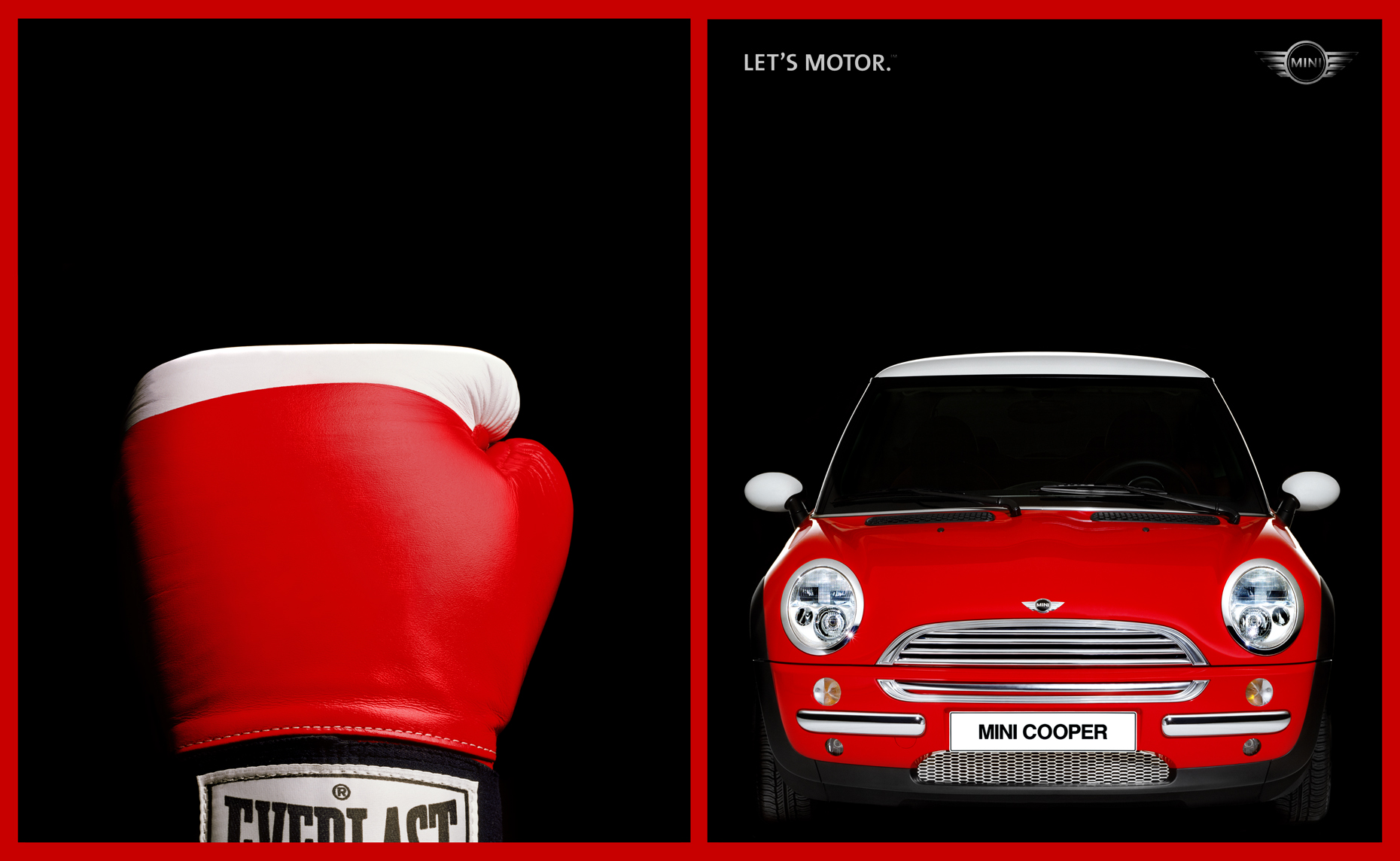 Mini ad boxing glove